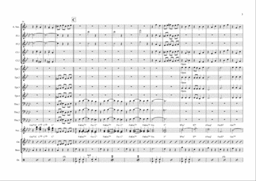 Sunrise, Sunset Flute scores gallery preview page 3