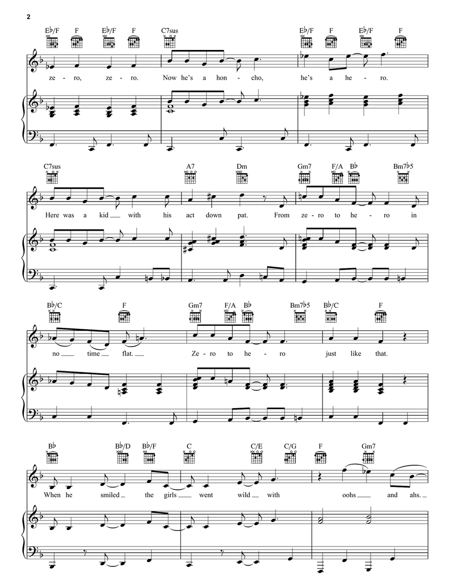 Zero To Hero (from Hercules) Piano, Vocal, Guitar scores gallery preview page 2