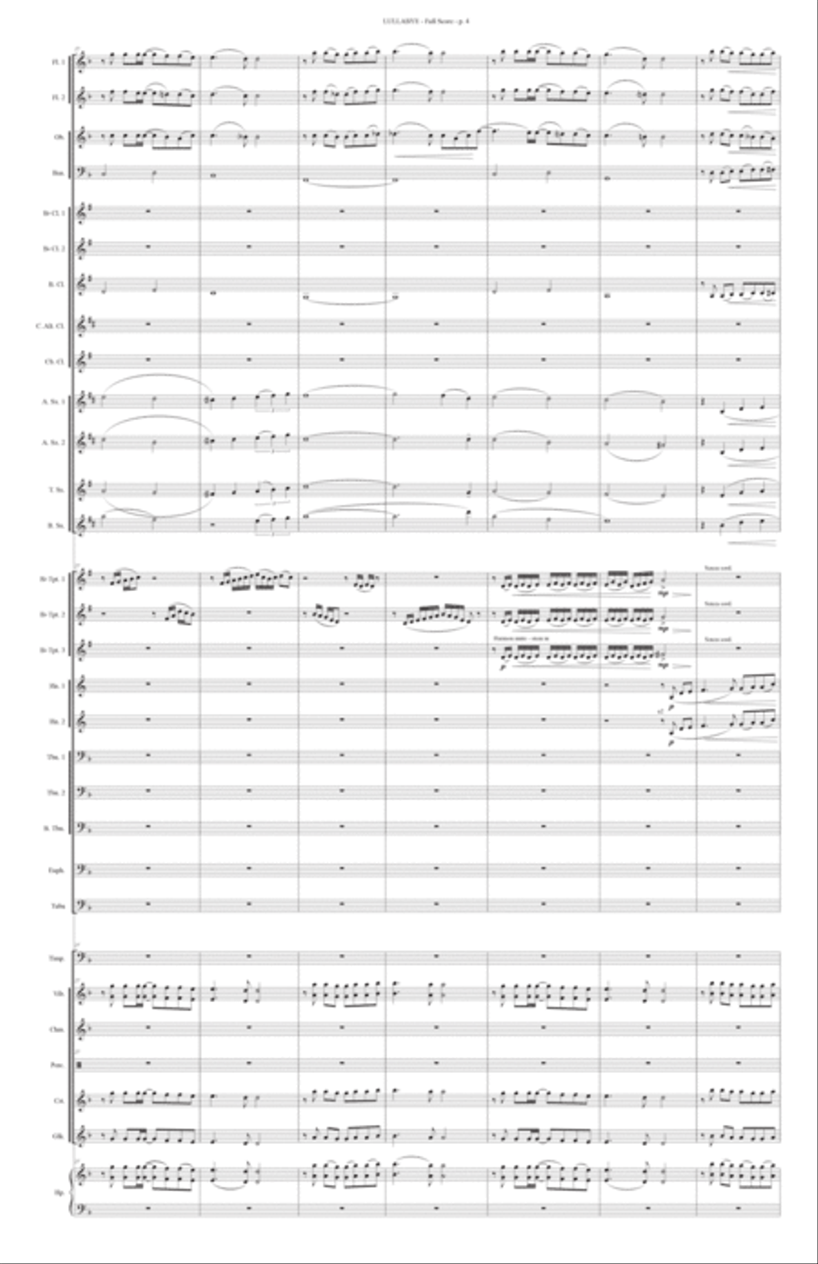 Lullabye (goodnight, My Angel) Concert Band scores gallery preview page 6