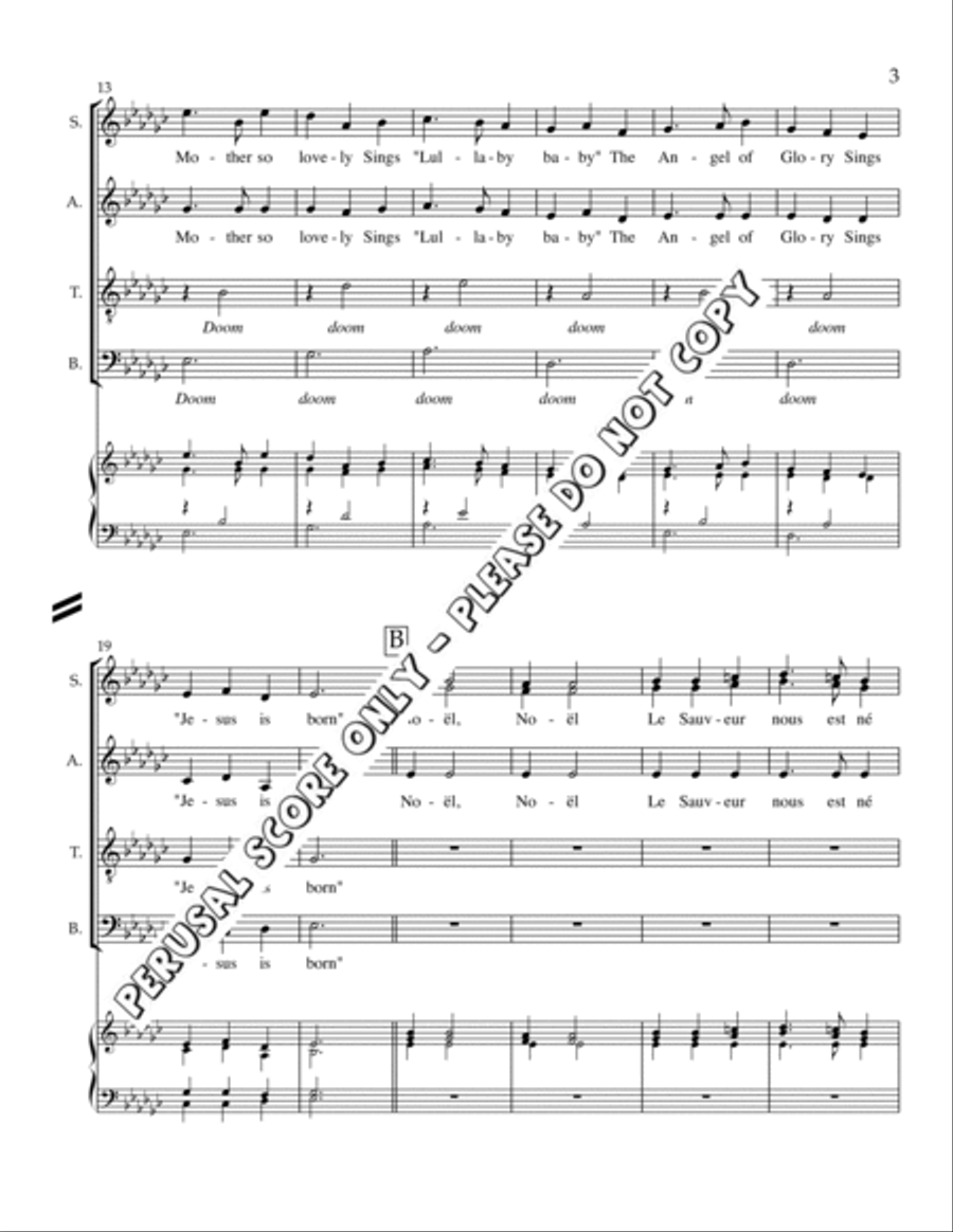 Stairwell Carol 4-Part scores gallery preview page 3