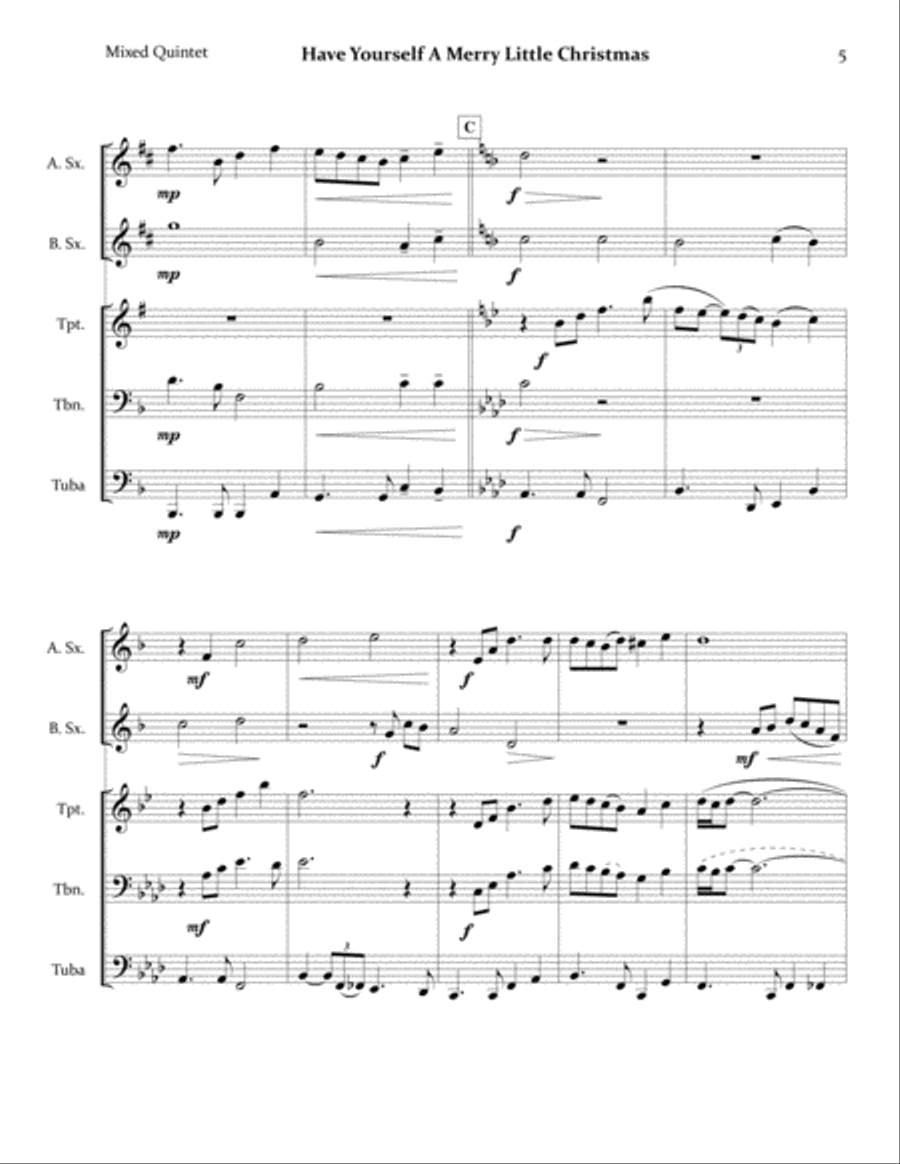 Have Yourself A Merry Little Christmas from MEET ME IN ST. LOUIS Small Ensemble scores gallery preview page 6