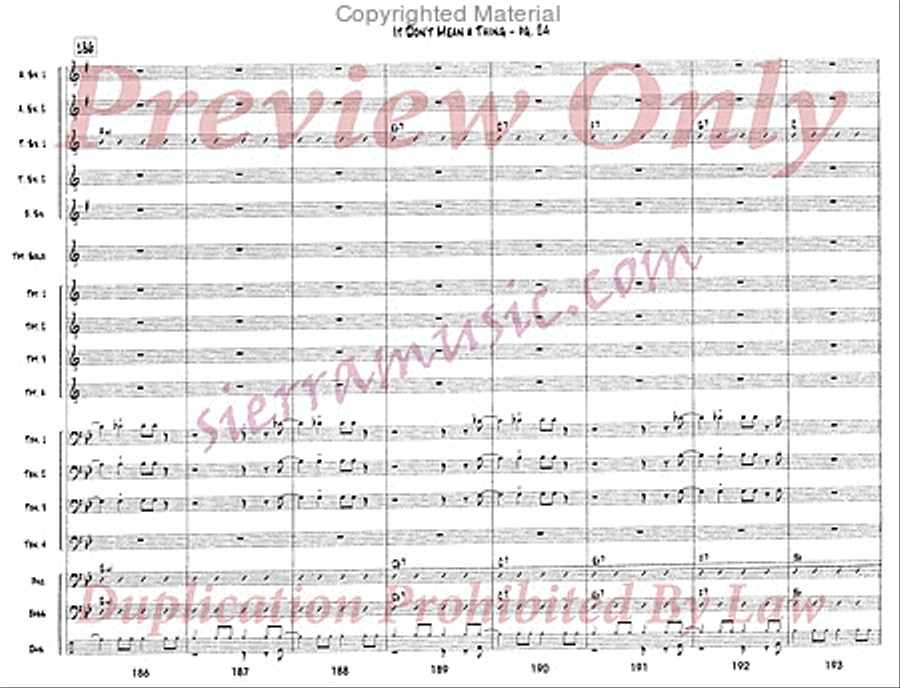 It Don't Mean a Thing If It Ain't Got That Swing Jazz Ensemble scores gallery preview page 25