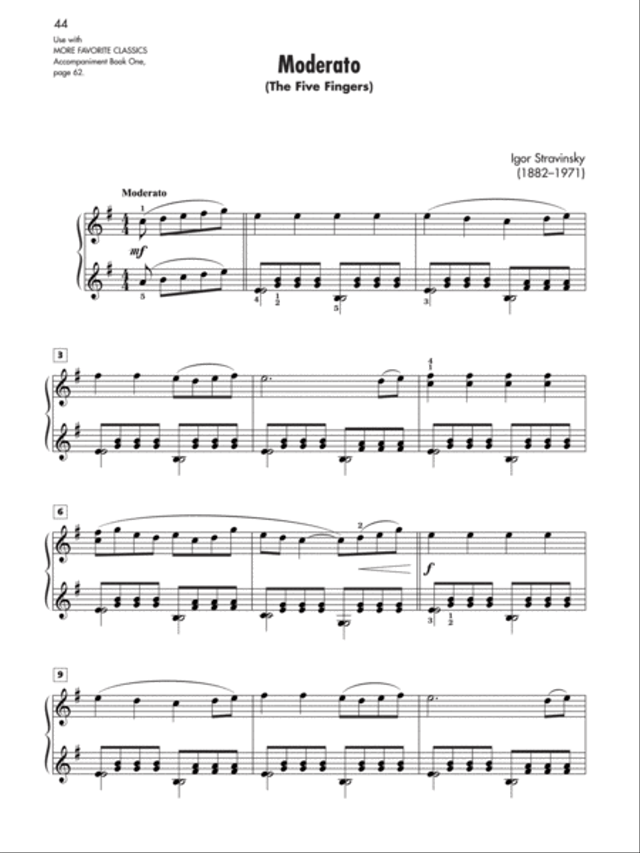 More Favorite Classics, Book 1 Piano Solo scores gallery preview page 5