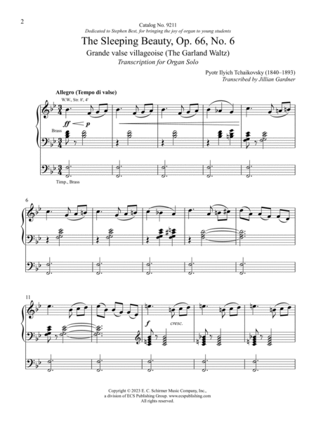 The Sleeping Beauty: Op. 66, No. 6 Grande valse villageoise (The Garland Waltz)