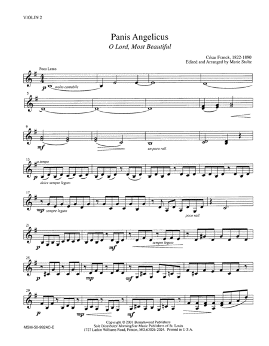 Panis Angelicus Choir scores gallery preview page 3