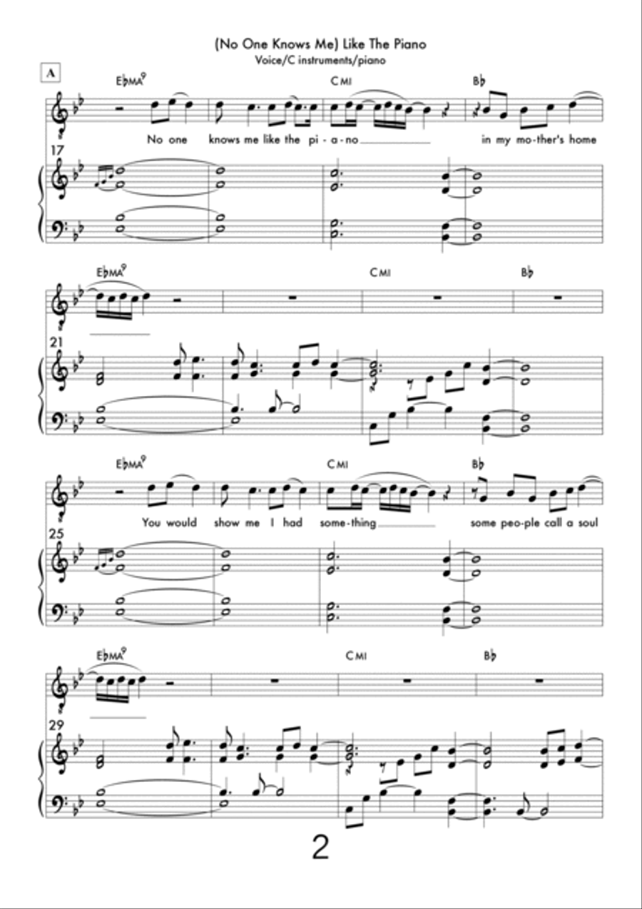 (no One Knows Me) Like The Piano Small Ensemble scores gallery preview page 5