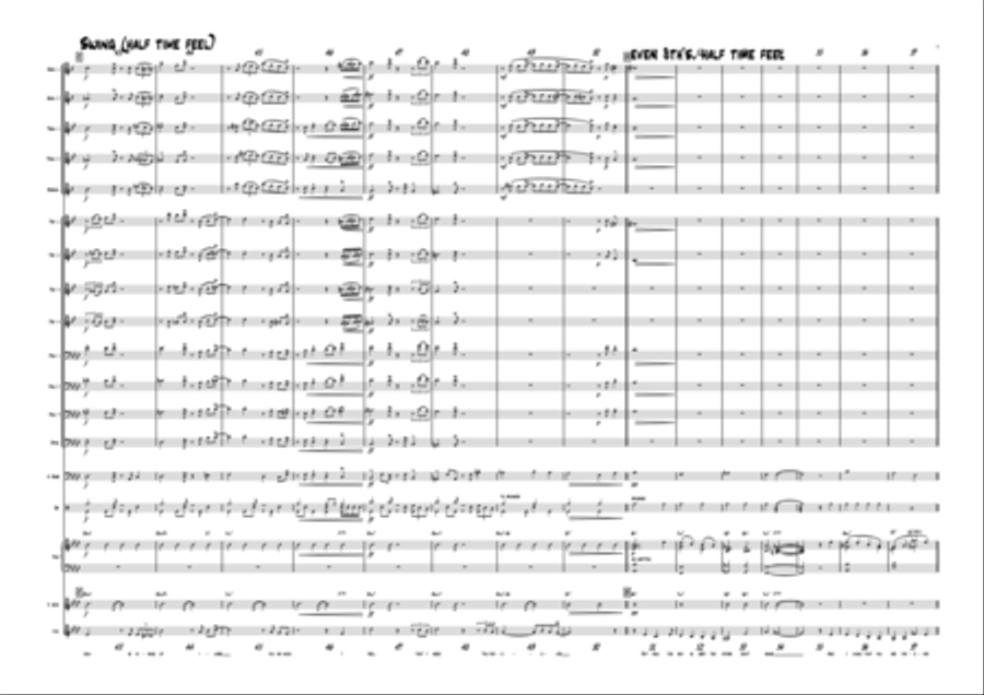 Forever mine - Ballad - Solo feature - Big Band Jazz Ensemble scores gallery preview page 3