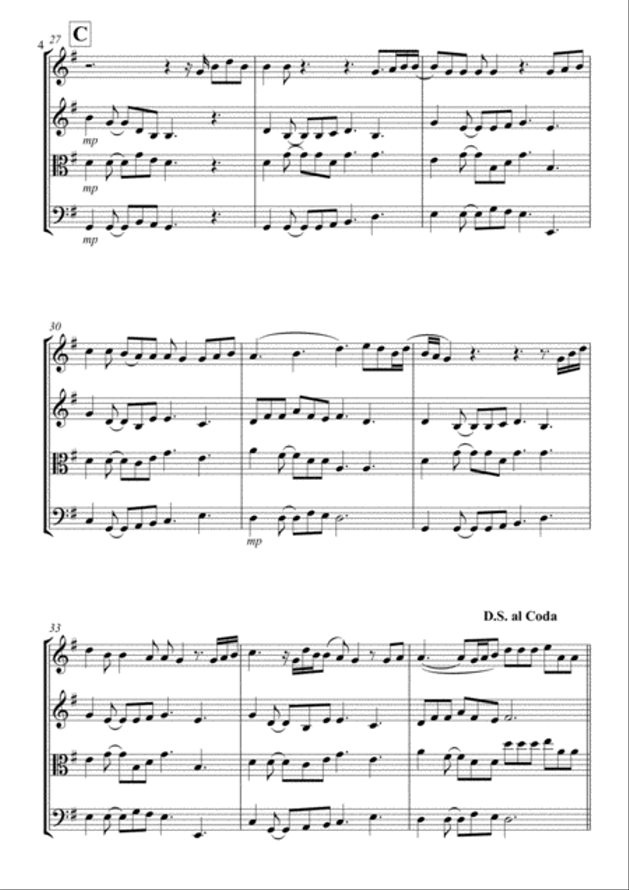 Perfect Perfect String Quartet scores gallery preview page 4