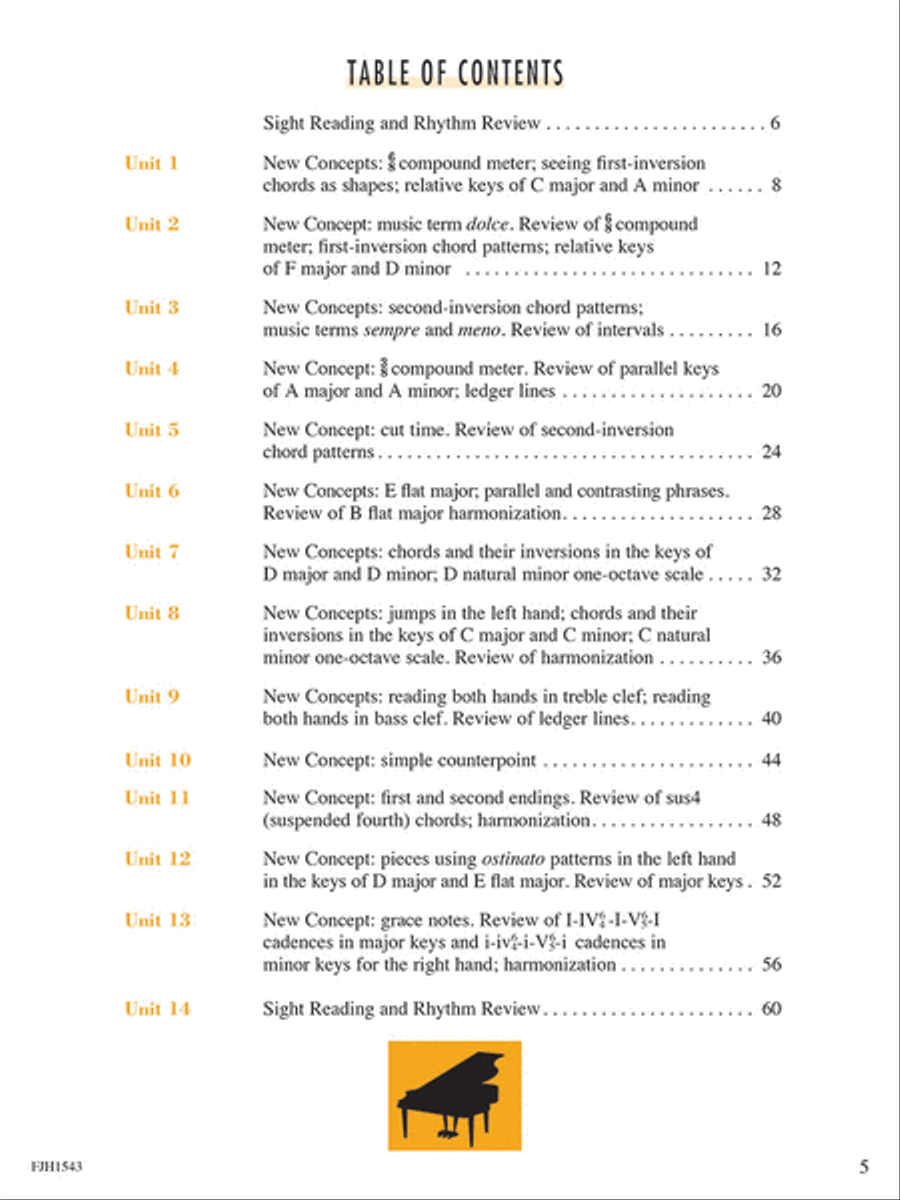 Sight Reading & Rhythm Every Day, Book 5 Piano Method scores gallery preview page 2