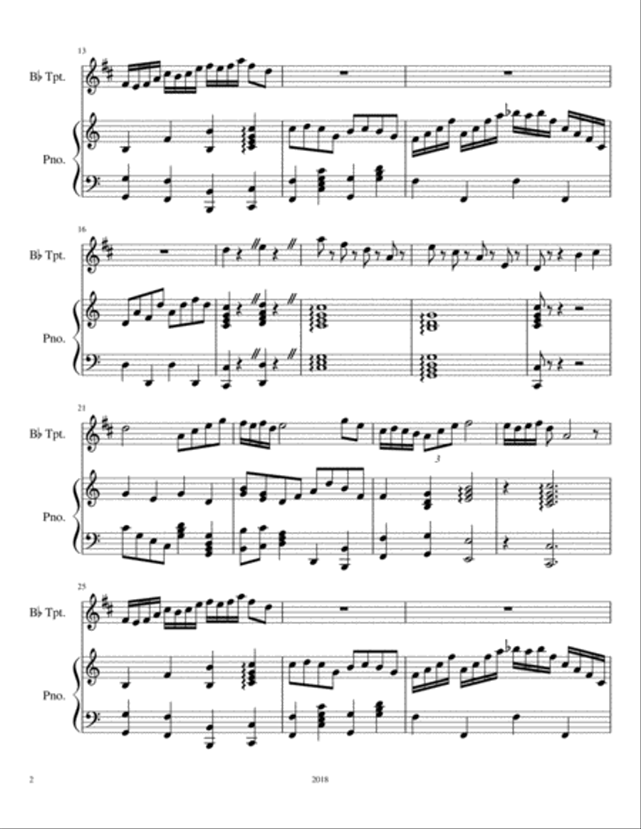 Acapulco Gold Trumpet Solo scores gallery preview page 2