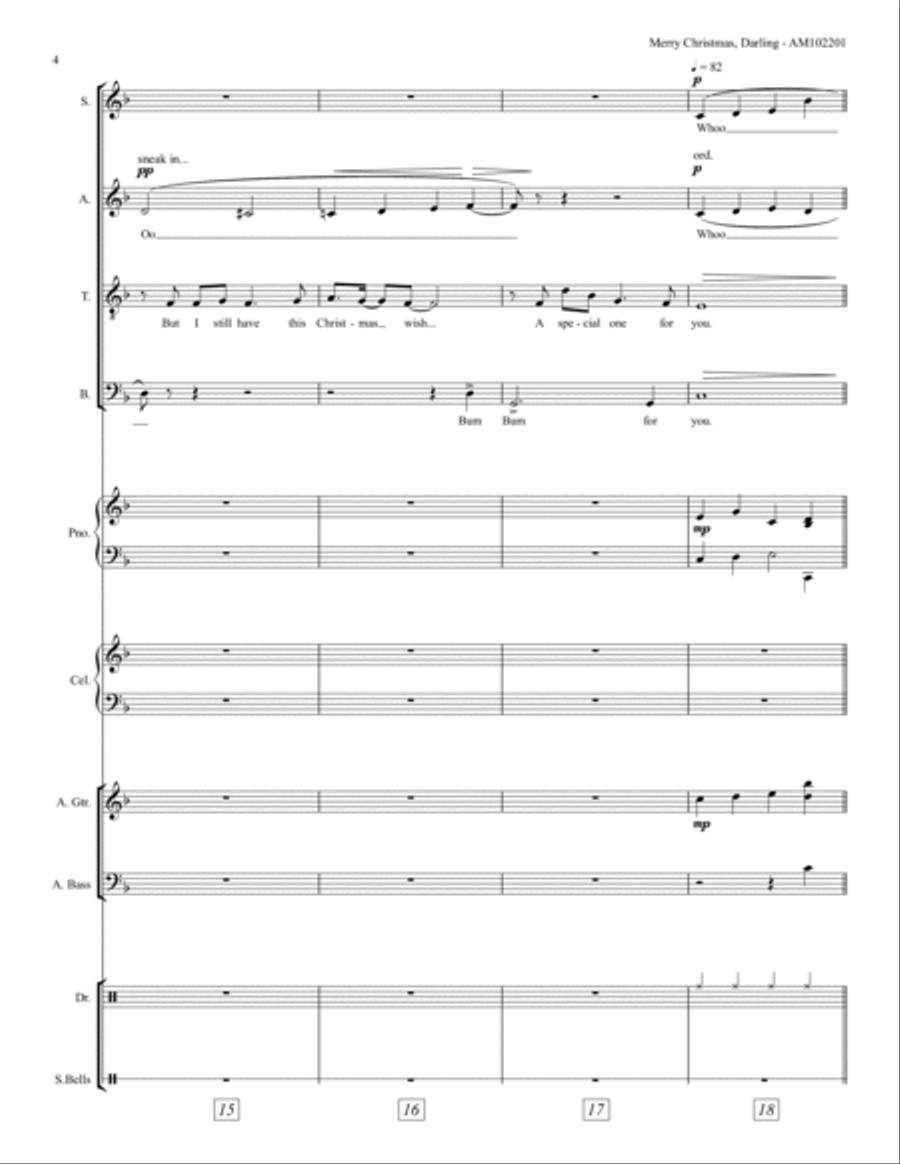 Merry Christmas, Darling Divisi scores gallery preview page 4
