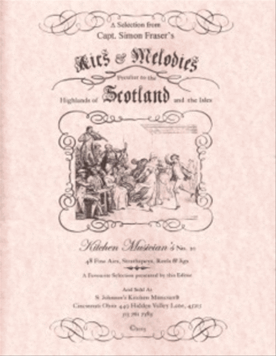 Selections from Capt. Simon Fraser's Airs & Melodies Harp scores gallery preview page 1