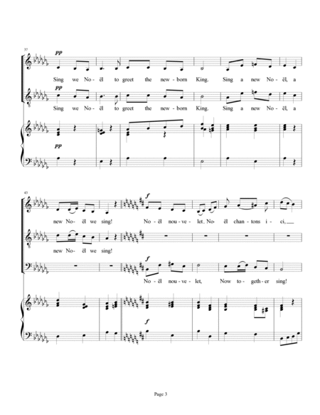 Noël Nouvelet (Sing We Now of Christmas) [treble, tenor, bass] image number null