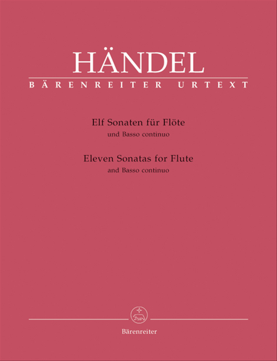 Eleven Sonatas for Flute and Basso Continuo Flute scores gallery preview page 1