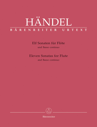Book cover for Eleven Sonatas for Flute and Basso Continuo
