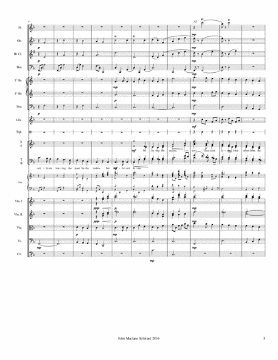 Away in a Manger Large Ensemble scores gallery preview page 5