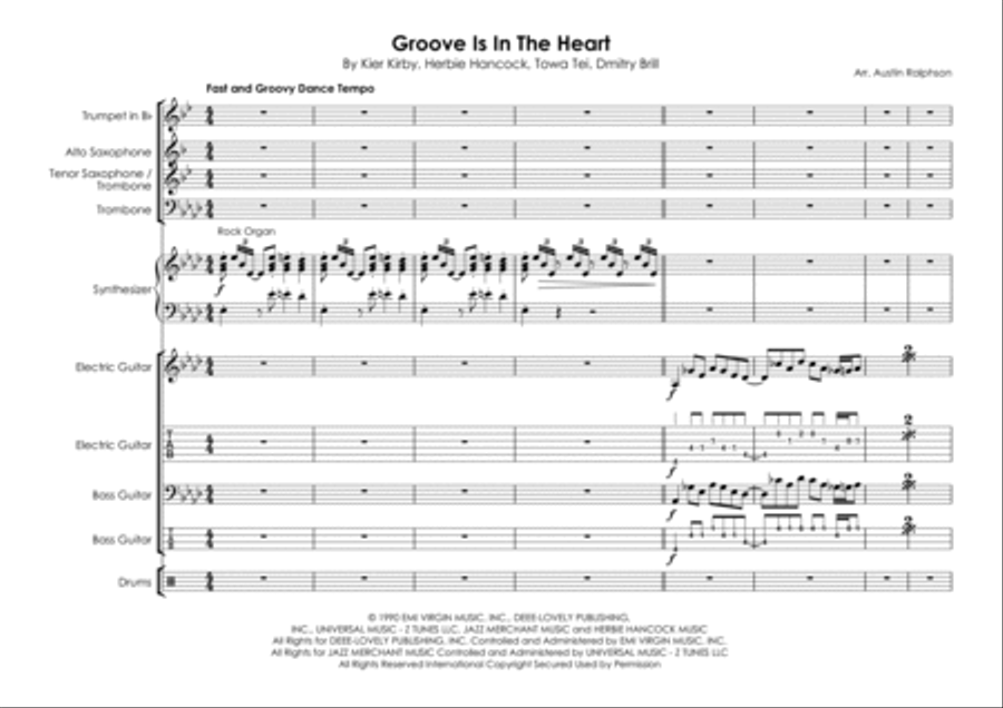 Groove Is In The Heart Tenor Saxophone scores gallery preview page 5