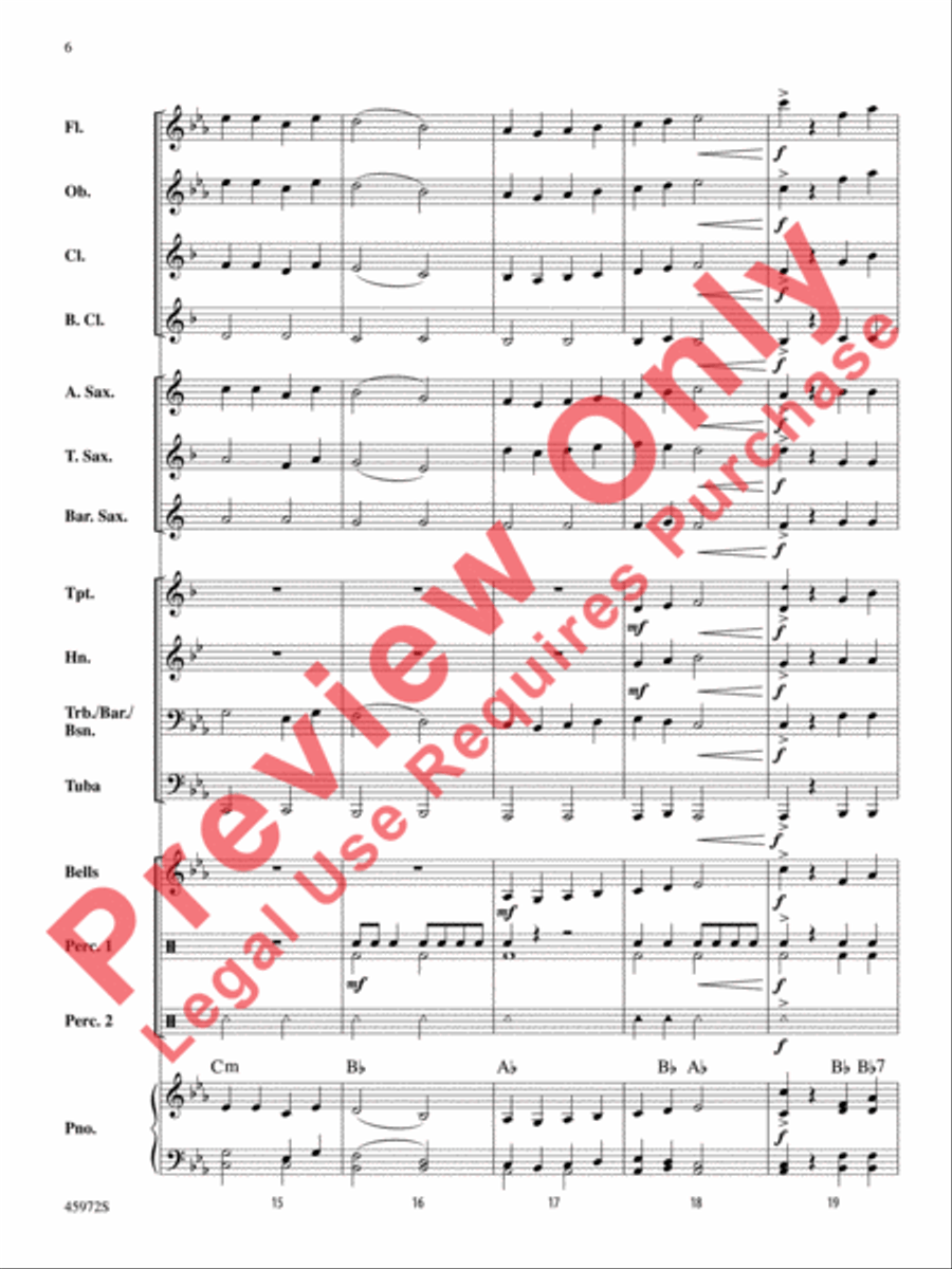 Pop Goes the Band Pop Goes the Band Concert Band scores gallery preview page 7