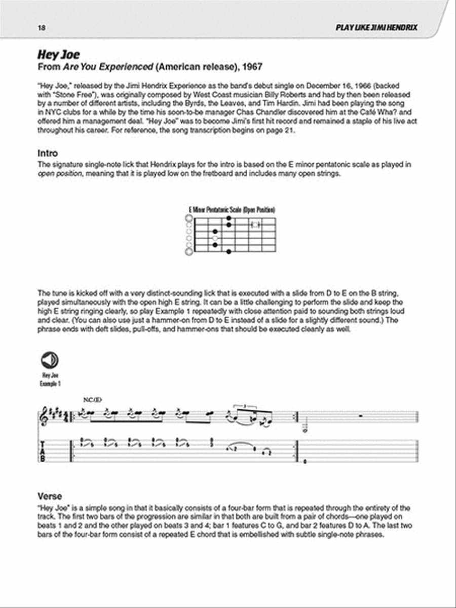 Play like Jimi Hendrix Guitar Tablature scores gallery preview page 3