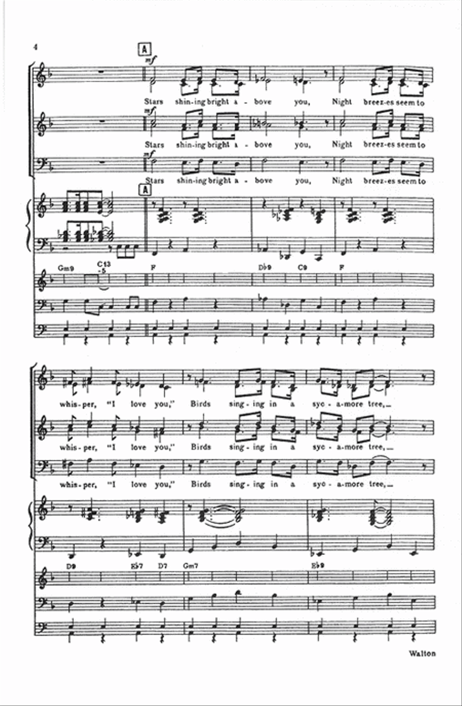 Dream a Little Dream af Me (Vocal Score) Divisi scores gallery preview page 3