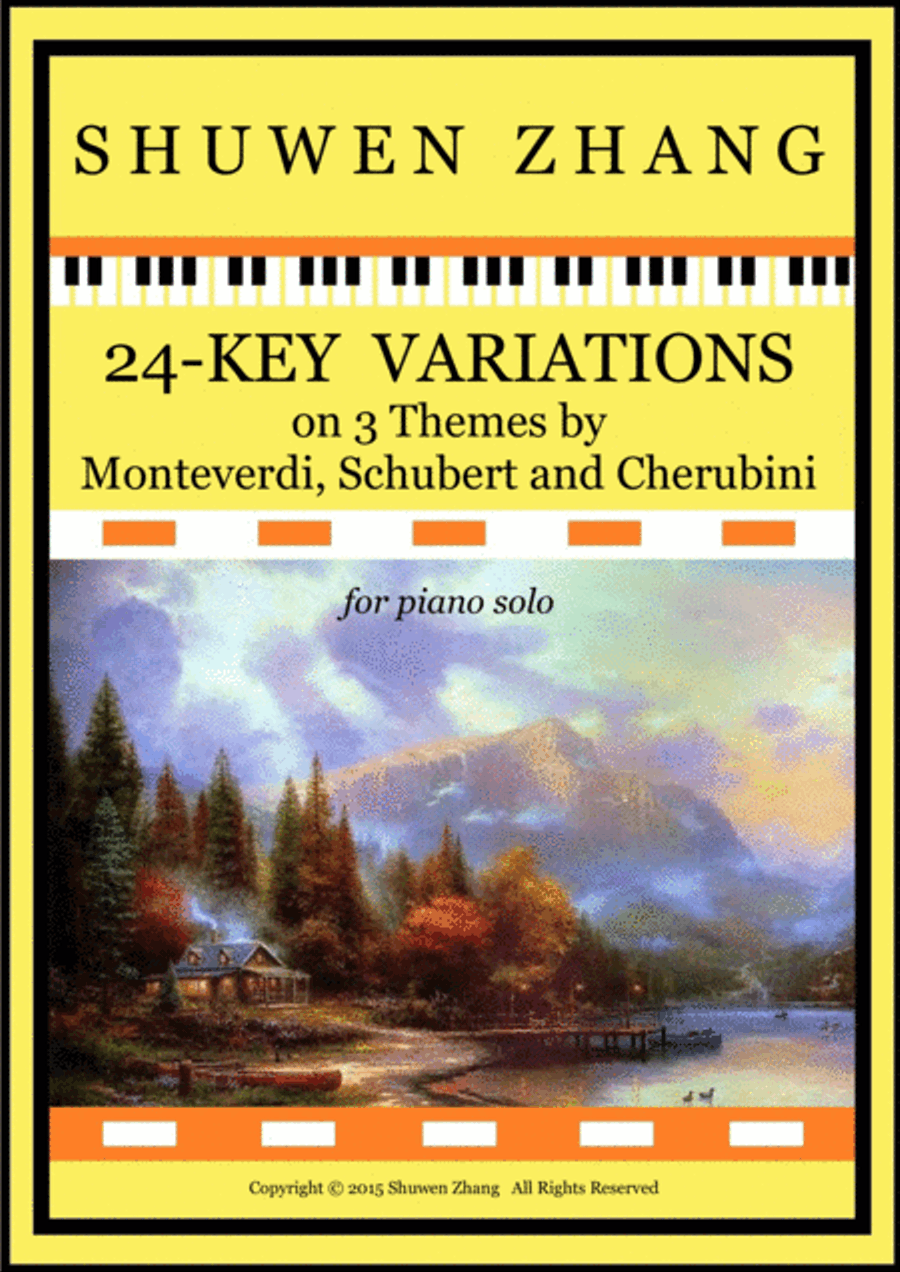 Variations on 3 Themes through 24 Keys Piano Solo scores gallery preview page 1