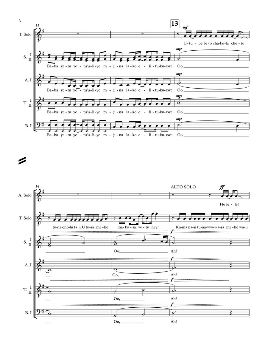 Baba Yetu A Cappella scores gallery preview page 4