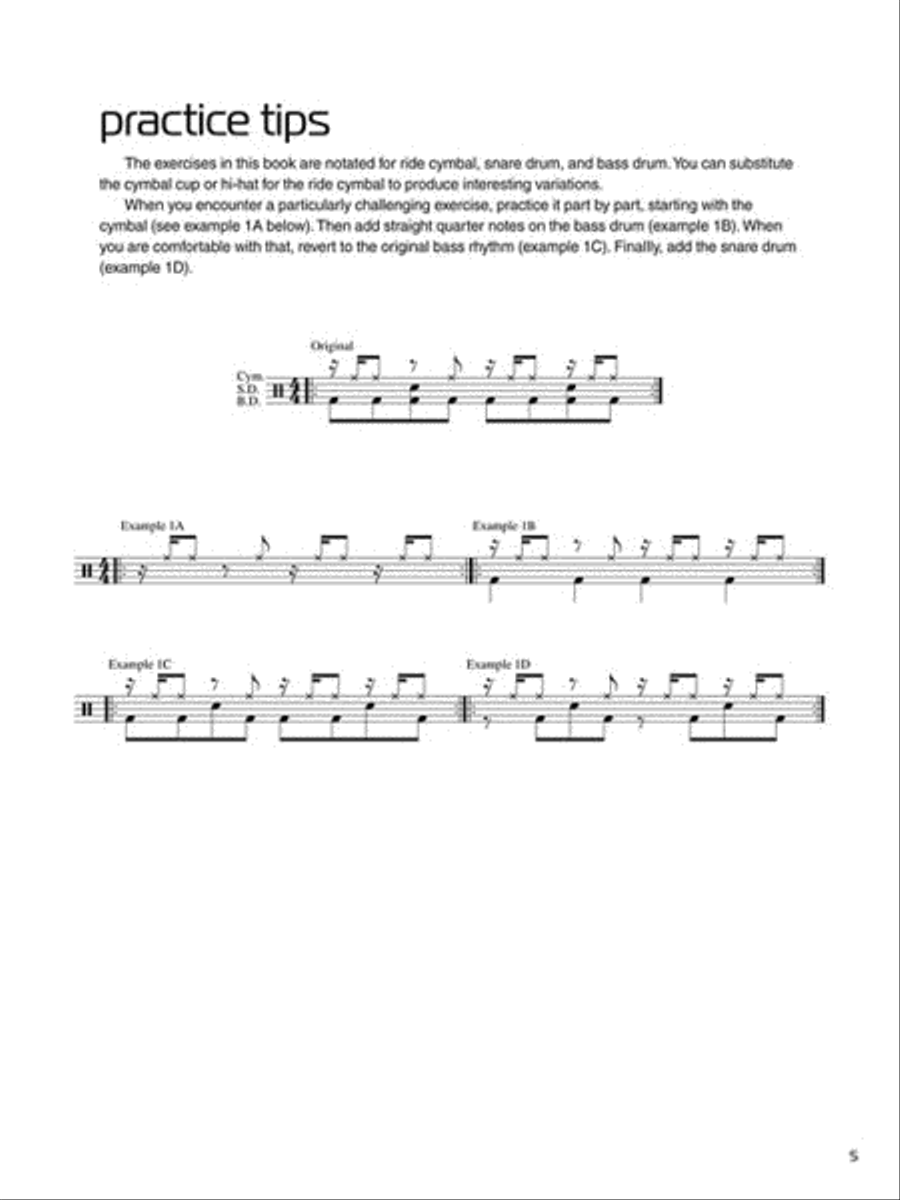Independent Cymbal Rhythms Percussion scores gallery preview page 4