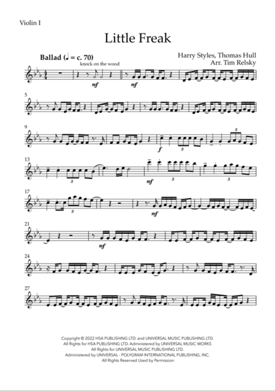 Little Freak Little Freak String Quartet scores gallery preview page 6