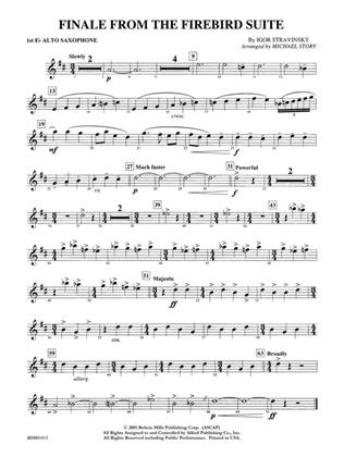 Finale from The Firebird Suite: E-flat Alto Saxophone