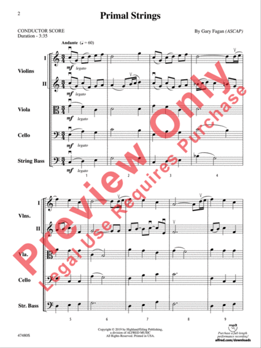 Primal Strings String Orchestra scores gallery preview page 3