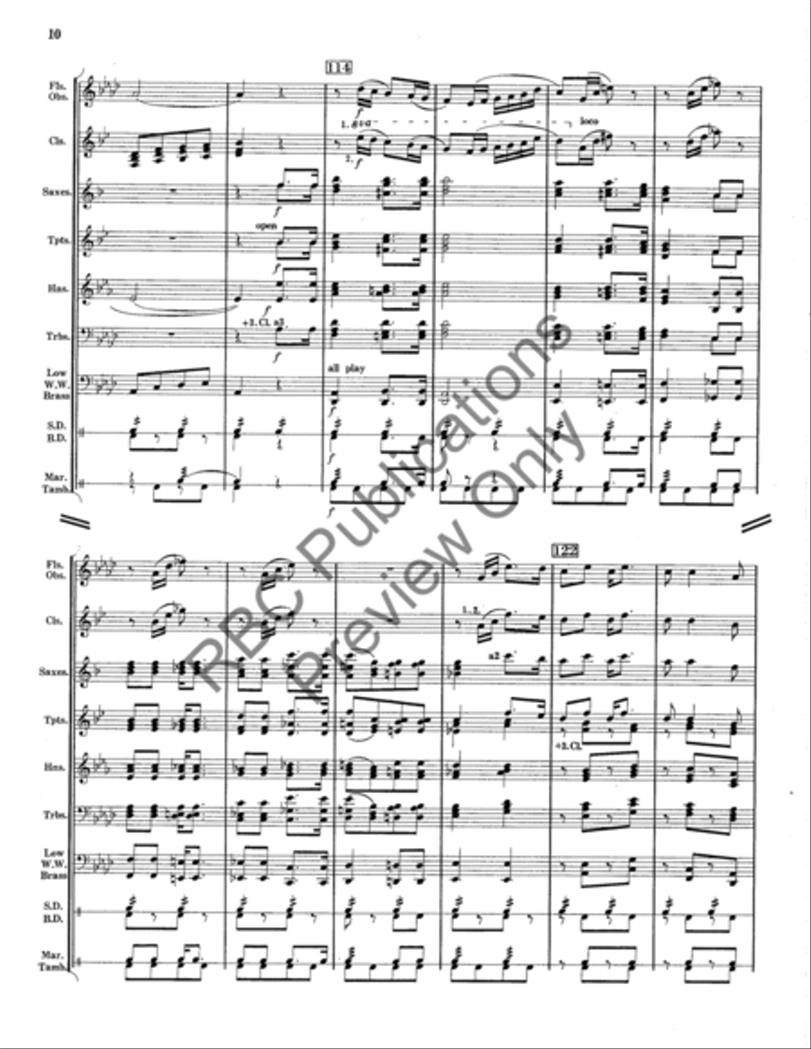Riding The Rails (Score) Concert Band scores gallery preview page 11