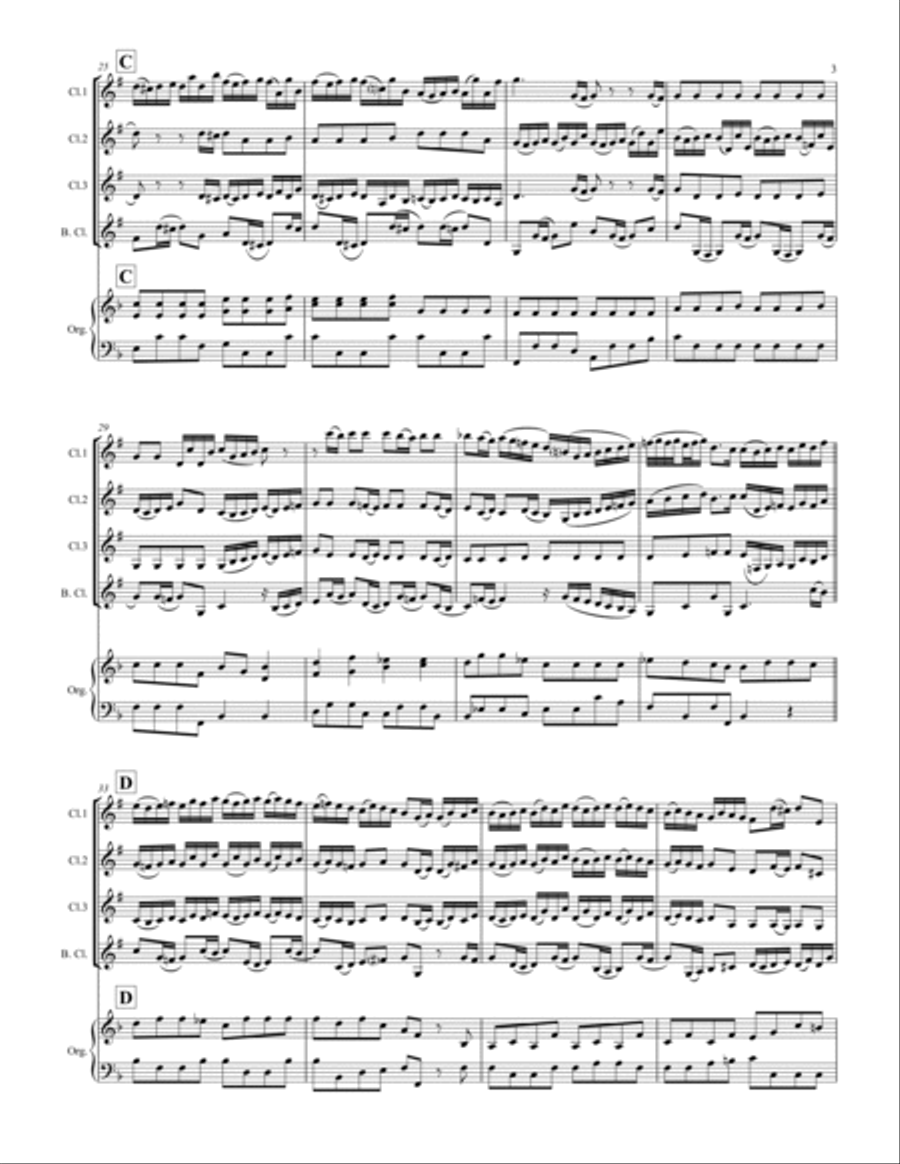 Bach sales clarinet concerto