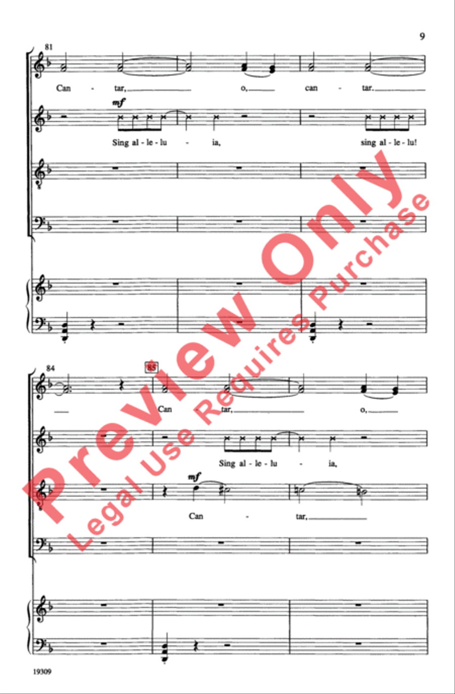 ¡Cantar! (Sing!) ¡Cantar! (Sing!) 4-Part scores gallery preview page 9