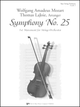 Book cover for Symphony No. 25 - Score