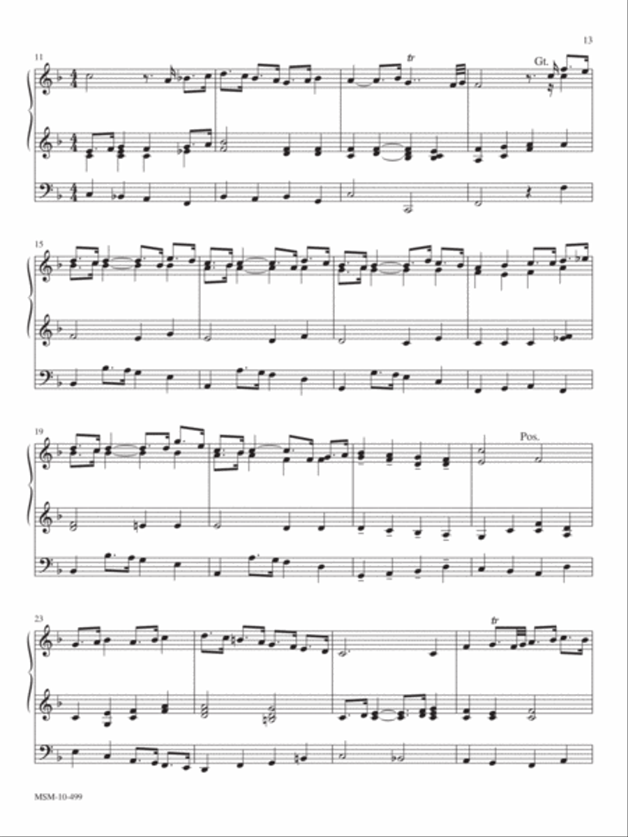 Processional on Come, Holy Ghost, God and Lord Organ scores gallery preview page 2