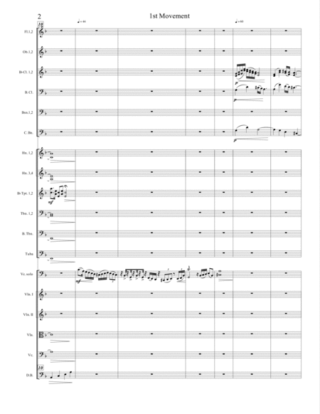 Cello Concerto (score only)