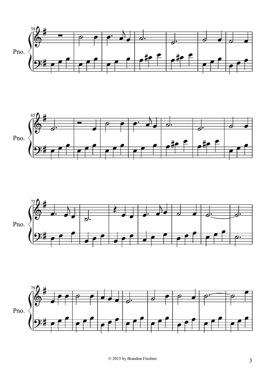 Cobblestone Village Cobblestone Village Piano Solo scores gallery preview page 3