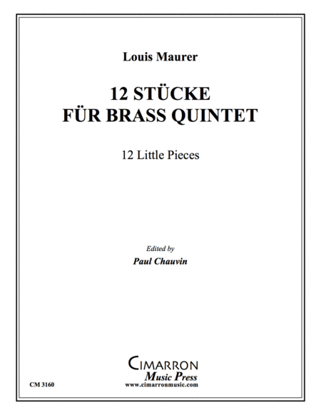 12 Stucke fur Brass Quintet