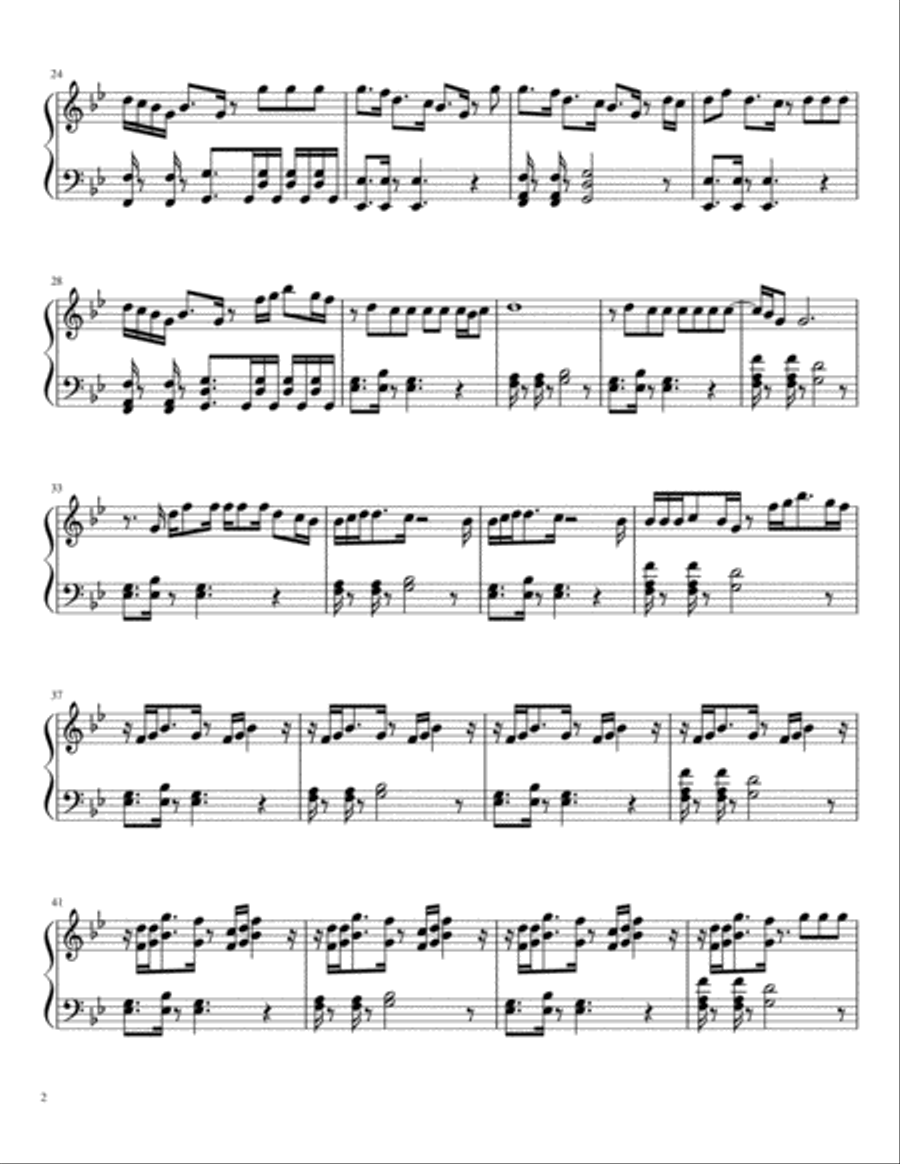 Go Easy Piano Solo scores gallery preview page 2