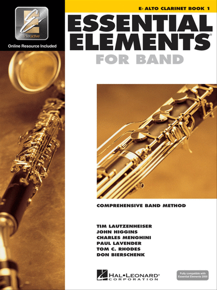 Essential Elements for Band – Eb Alto Clarinet Book 1 with EEi Concert Band Methods scores gallery preview page 1