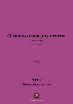 Book cover for T. A. Arne-O come,o come,my dearest,in G Major