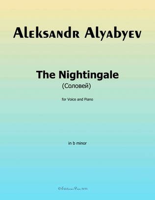 The Nightingale(Соловей), by Alyabyev, in b minor