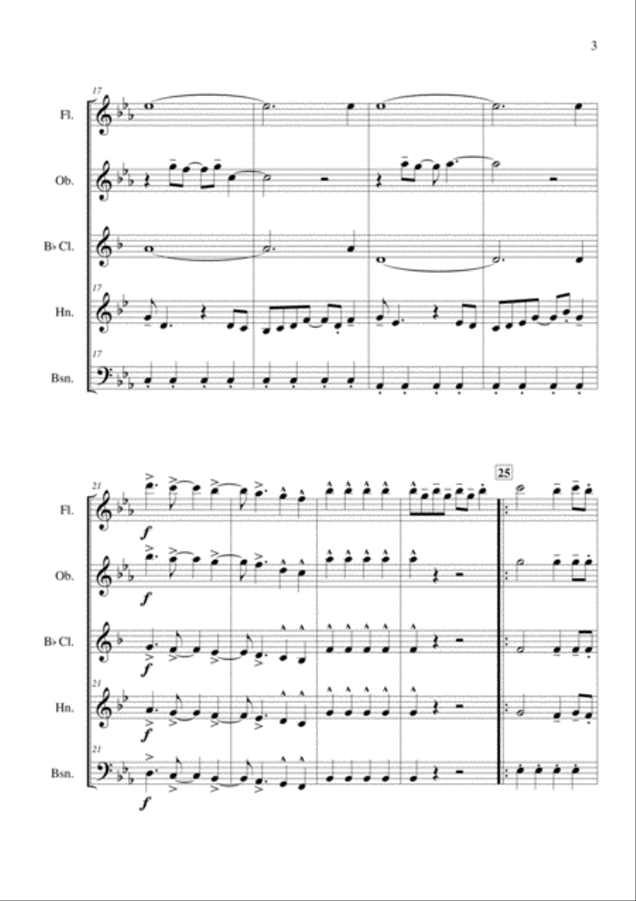 Y.M.C.A. Woodwind Quintet scores gallery preview page 4