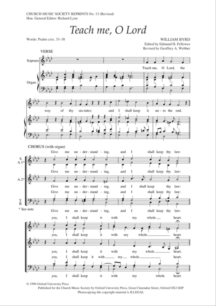 Teach me, O Lord Teach me, O Lord 4-Part scores gallery preview page 3