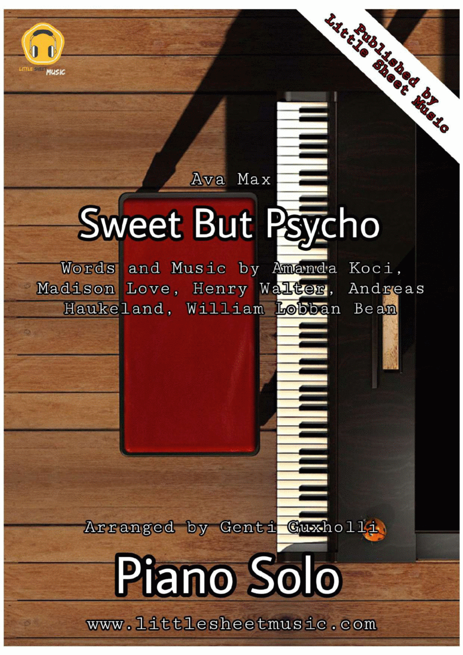 Sweet But Psycho Piano Solo scores gallery preview page 1