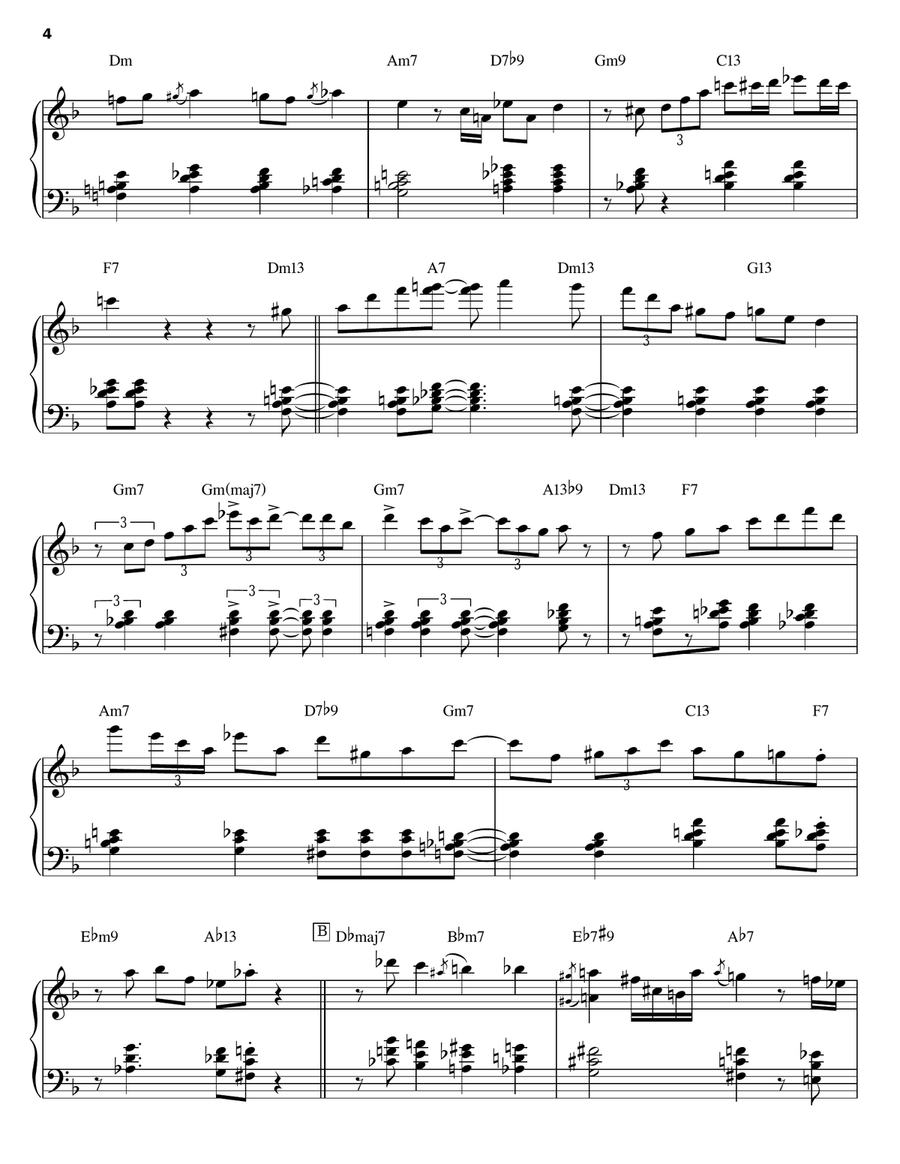In A Sentimental Mood Piano Solo scores gallery preview page 4