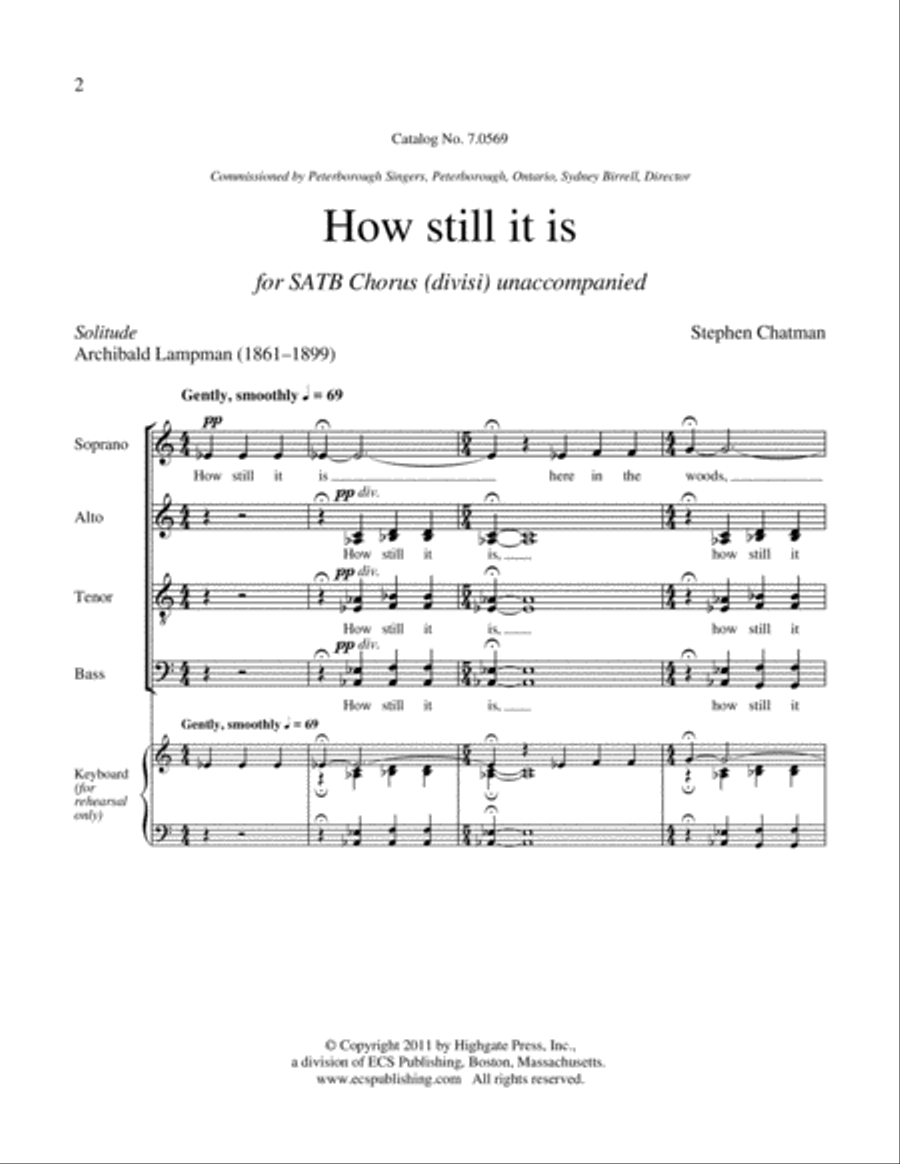 How still it is How still it is Divisi scores gallery preview page 2