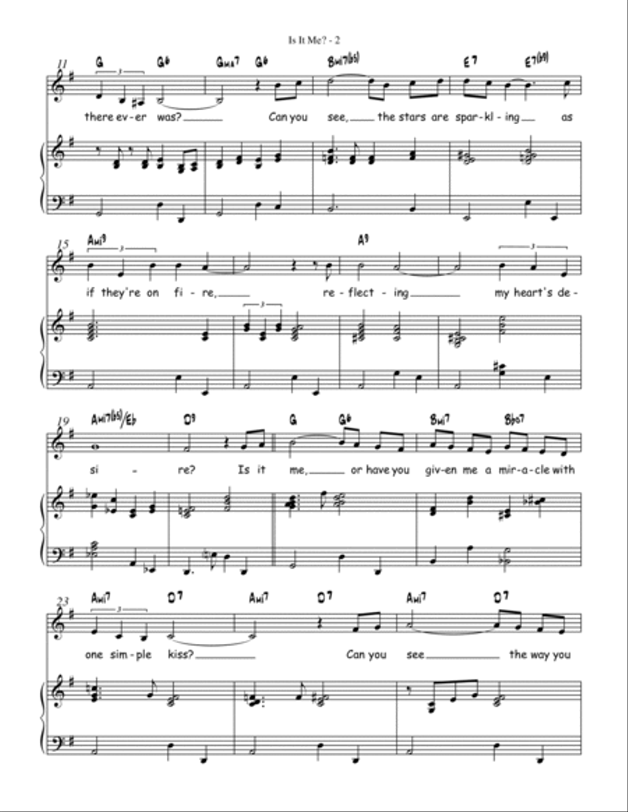 Is It Me? Tenor Voice scores gallery preview page 2