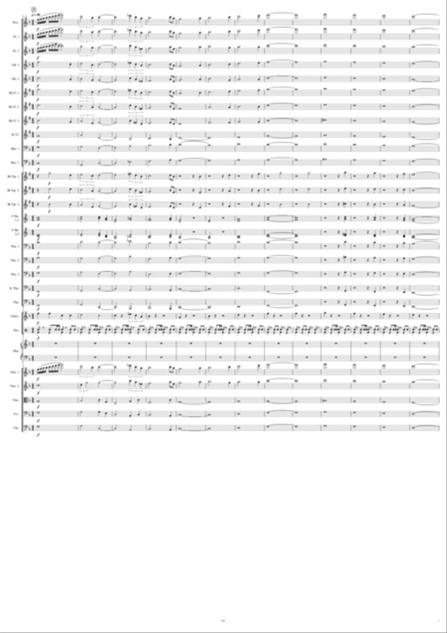 Pecos Mountains Full Orchestra scores gallery preview page 5