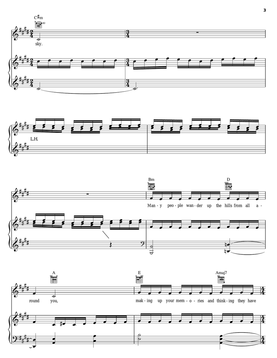 Albatross Piano, Vocal, Guitar scores gallery preview page 3